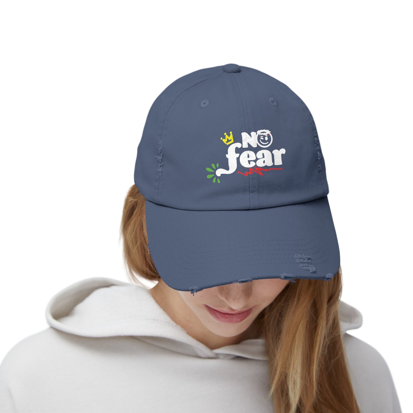 Lamarketing® | No Fear Distressed Hat 🧢🙏