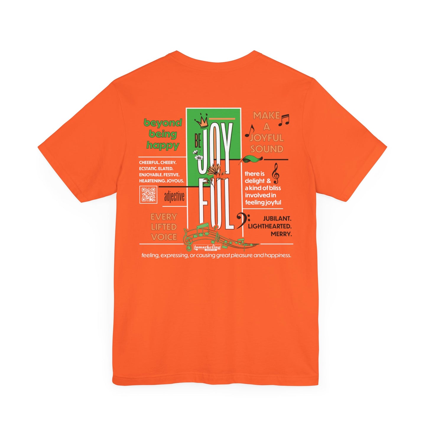 Lamarketing® | Be Joyful Tee - Orange