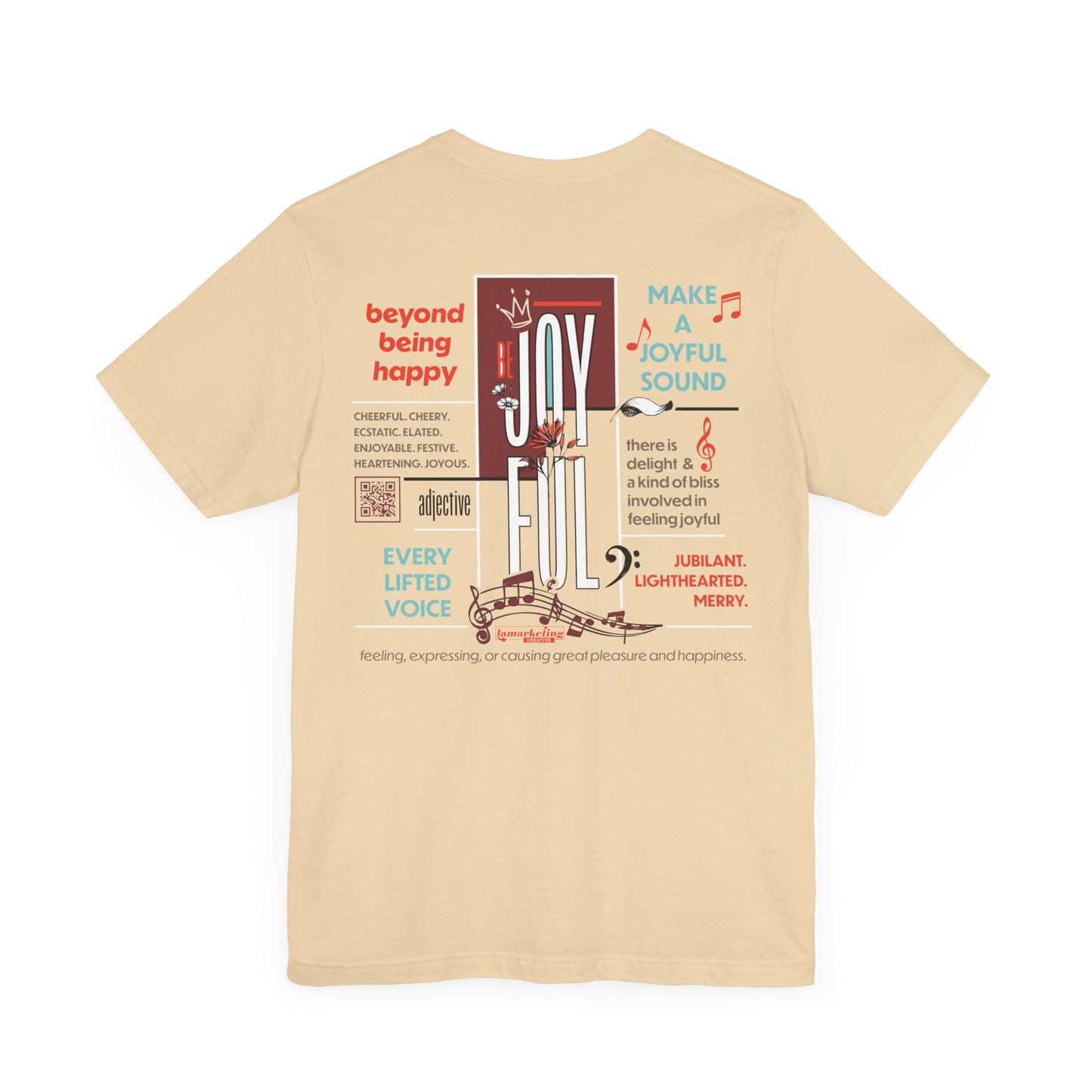 Lamarketing® | Be Joyful Tee - Tan