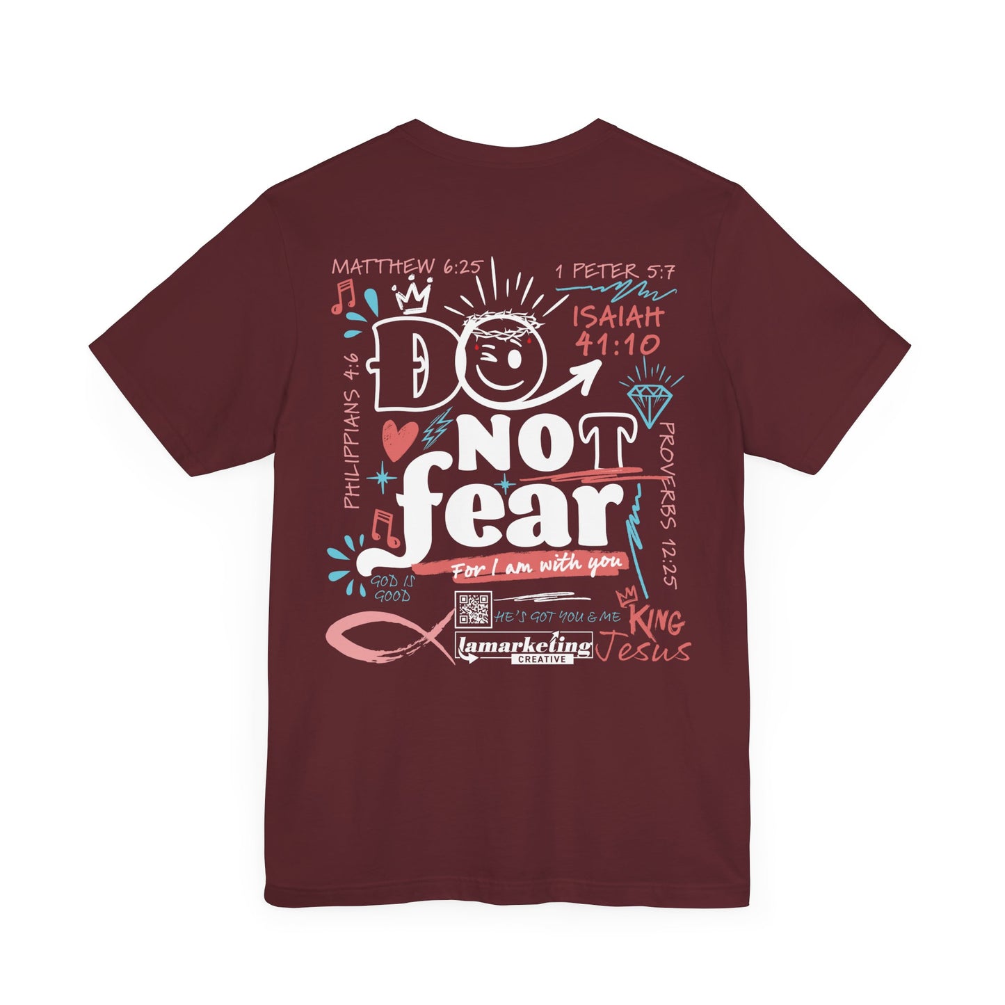 Lamarketing® | No Fear Women's Graphic Tee 🙏👑