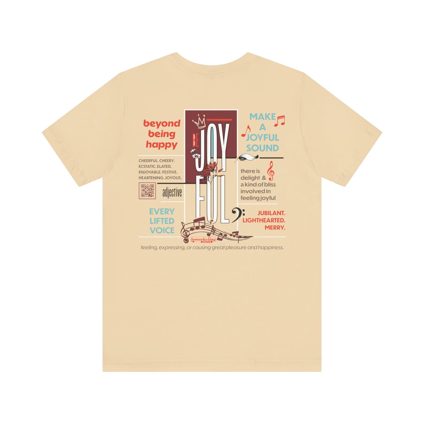 Lamarketing® | Be Joyful Tee - Tan