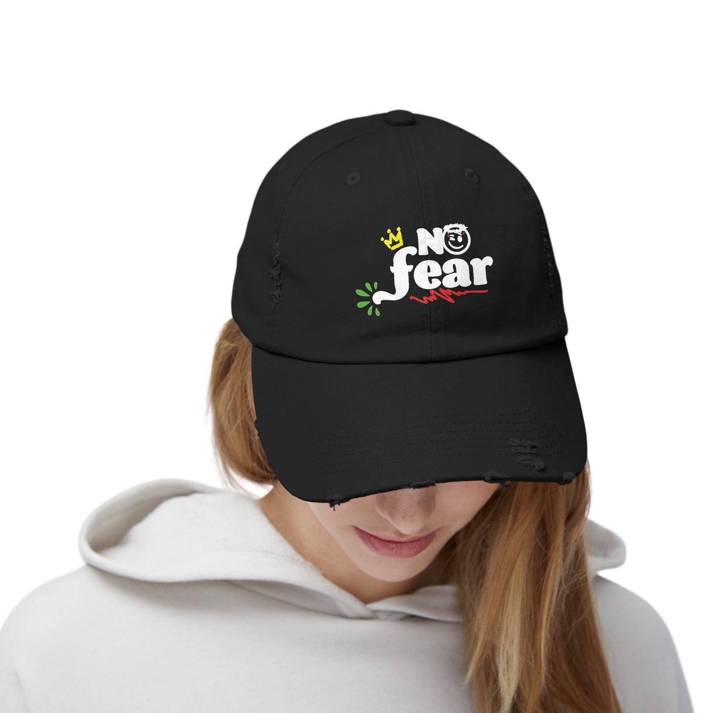 Lamarketing® | No Fear Distressed Hat 🧢🙏