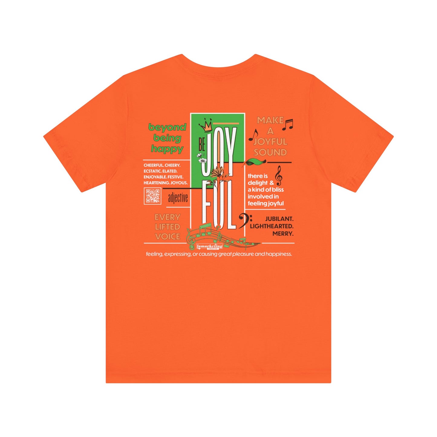 Lamarketing® | Be Joyful Tee - Orange